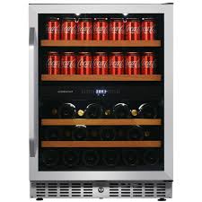 24 Inch Wide Wine and Beverage Cooler with Dual Zone Operation